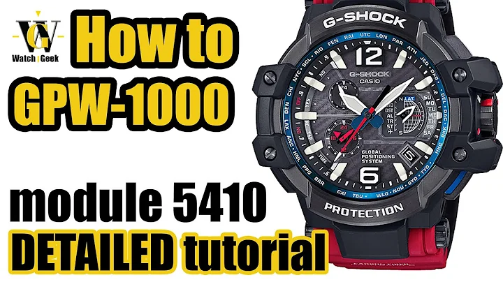 GPW-1000 Gravitymaster G-Shock - tutorial on how to use and setup ALL the functions - module 5410