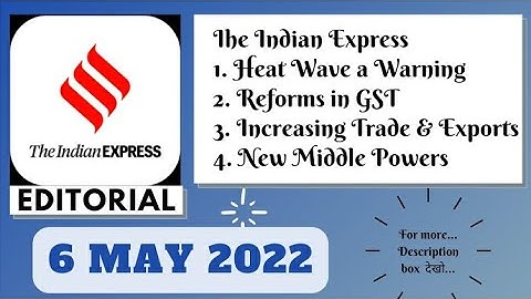 6th May 2022 | Gargi Classes The Indian Express Editorials and Ideas Analysis | By R.K. Lata