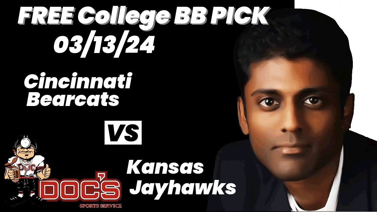 College Basketball Pick Cincinnati vs Kansas Prediction, 3/13/2024