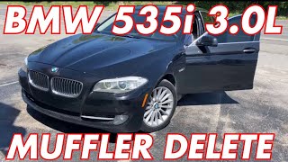 2013 BMW 535i 3.0L DUAL EXHAUST w/ MUFFLER DELETE!