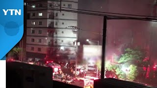 서울 가산동 오피스텔 주차장에서 불...차량 7대 소실…