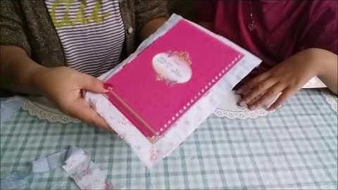 Como encapar o caderno com  tecido,DIY .Estefni Zanon