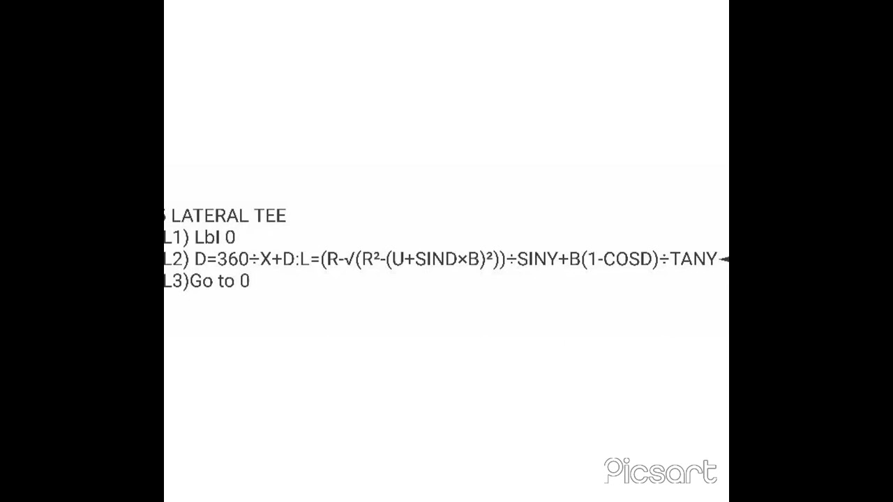eccentric lateral tee branch program fx-4500PA