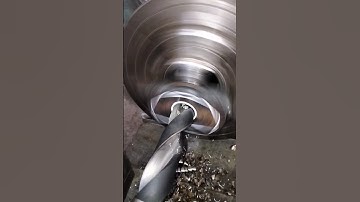 36mm drilling operation on lathe machine #machine #thelathecompany #cnc #lathemachine #welding #mach