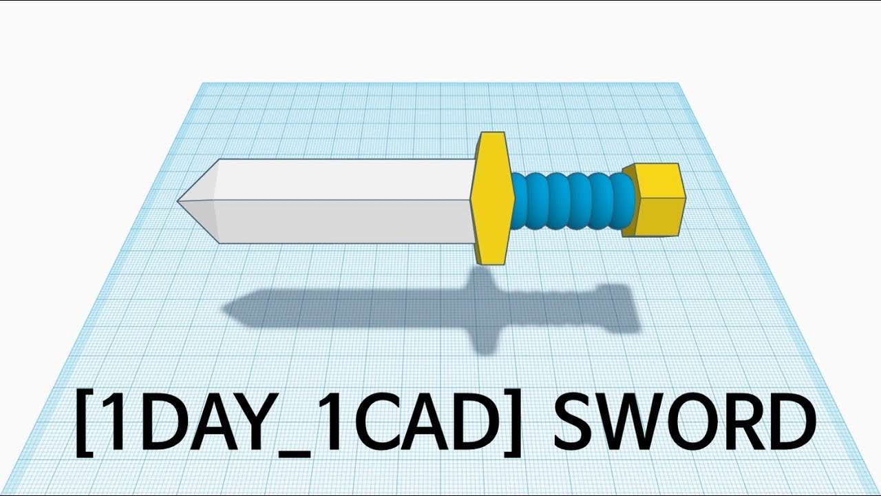 How to make a Minecraft Diamond Sword (Tinkercad Tutorial) : r/tinkercad