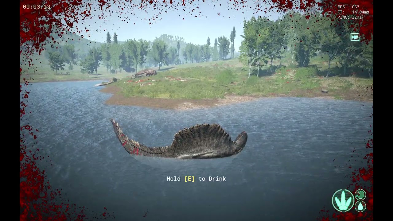 Survival Fight | Elder Spino vs 2 Rex - The Isle Prelude