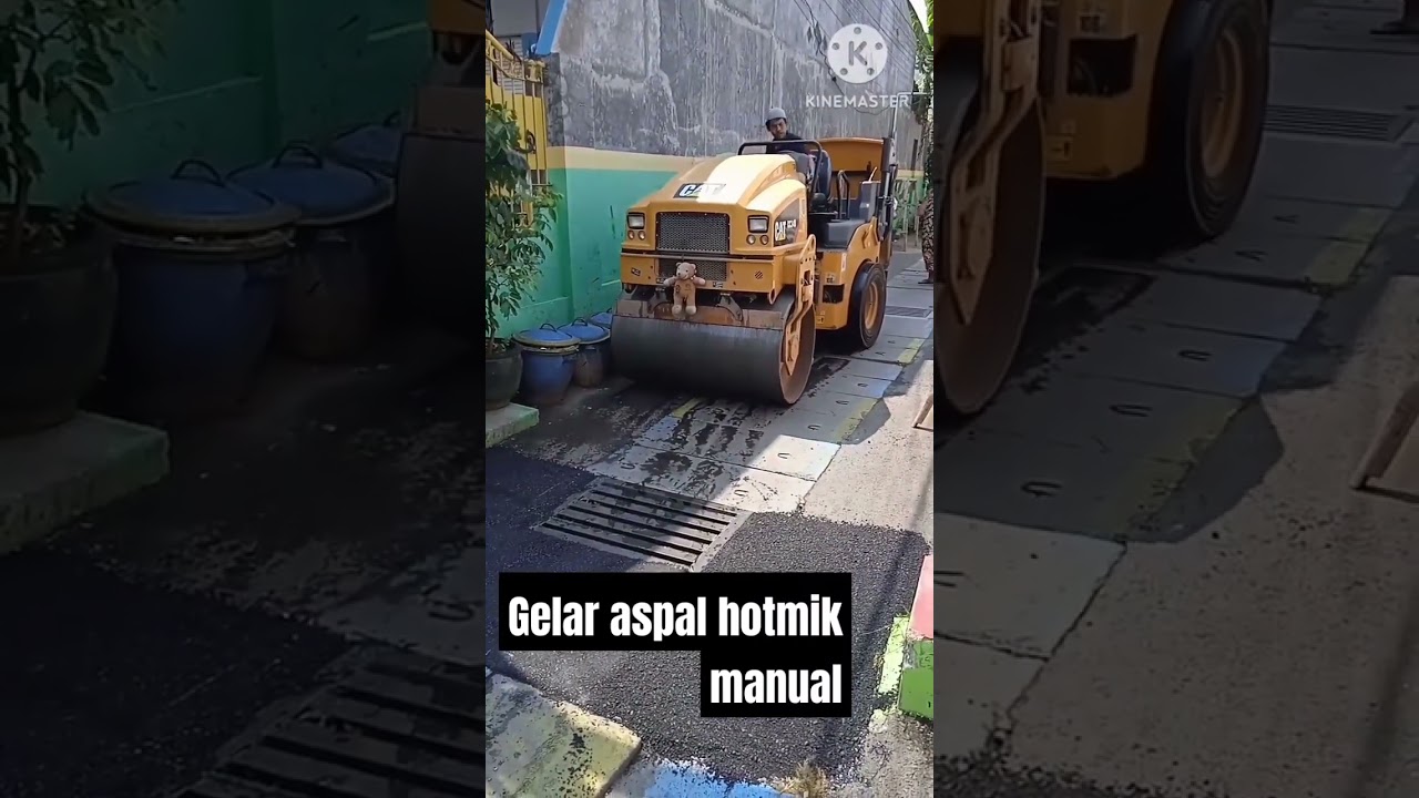 cara gelar aspal jenis hotmik manual 