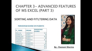 MS Excel|| Data Sorting|| Data Filtering|| Class 7|| Computer Class || CBSE