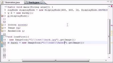Java Game Development   11   Loading Pictures for the Movie
