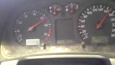 Volkswagen golf mk4 acceleration video with launch control 0-190