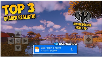 TOP 3 RENDER DRAGON SHADER REALISTIC MCPE 1.19+ MIRIP JAVA/RTX SUPPORT LOW END DEVICE 1 GB RAM
