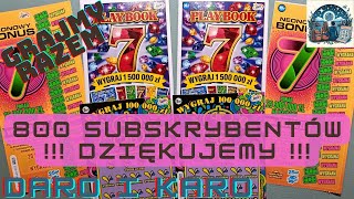 Daro i Karo. . 800 SUBÓW. Okrągły Wynik ‼ Dziękujemy Wam . ODC #135 #lotto #zdrapki #scratch