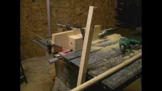 24.25 in. Dowel DVD Storage (Honey Oak) How to Make a Dowel Rod with a Table Saw.