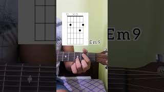 Easy guitar chord for beginners (Em9) #guitartutorial #guitarlesson #guitar
