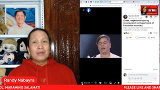 Tuloy Na Tuloy Na Ang Sara Duterte Resign Rally As Dep Ed Secretary Makikiisa Ba Kayo Dito?