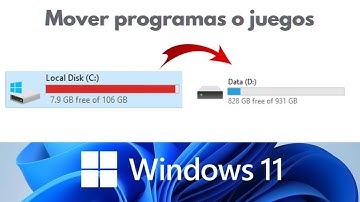 Como mover juegos o programas De un Disco a otro disco (WINDOWS 11)
