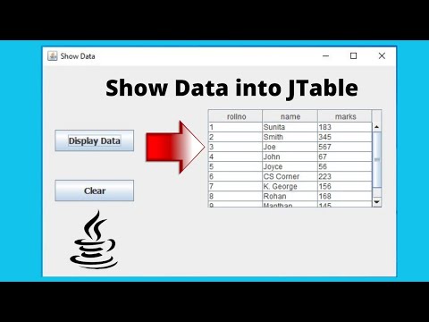 How to Get Data from Database to JTable in Java | Display MySQL Data into JTable