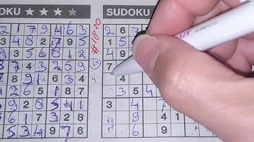 (#1820) Wednesday. Four Stars Sudoku puzzle. Bonus Extra edition. 10-28-2020 Extra part 2 of 4