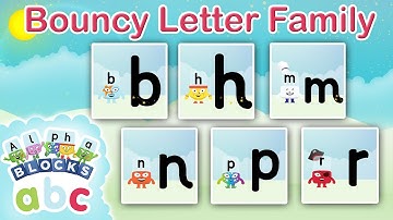 @officialalphablocks - Bouncy Line Letter Family | How to Write App