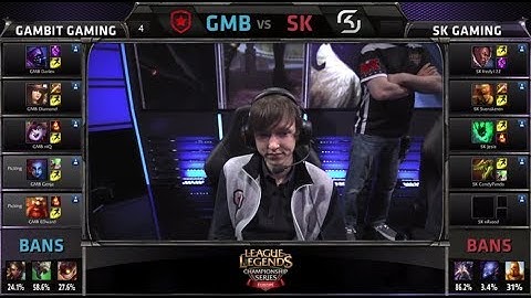 Gambit Gaming vs SK Gaming | S4 EU LCS Summer 2014 Week 3 Day 2 | GMB vs SK W3D2 G1