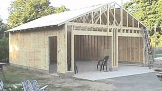 Building Your Own 24'x24' Garage And Save Money. Steps From Concrete To Framing.