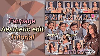 Fanpage Aesthetic Edit Tutorial//Nusrat's Tutorial
