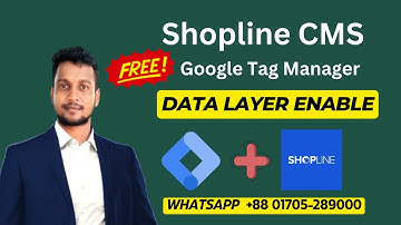 How to connect Google tag manager connect to shopline CMS/Website | Data Layer Enable |