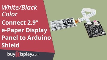 Connect Black 2.9" inch ePaper Display w/Arduino Shield,Library 296x128 to Mega 2560