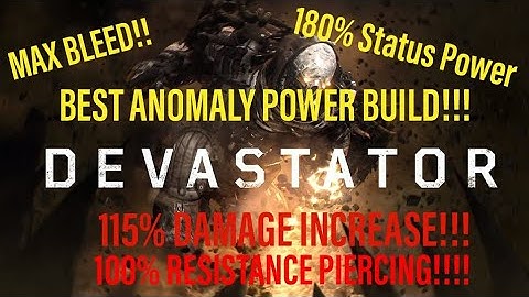 Best Devastator Anomaly Build!!!! 300million+ damage!!!! Invincible!!!! CT15 Gold!!! God Mode!!!