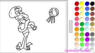 Spongebob SquarePants Coloring Pages Games - Nick Jr Coloring Games