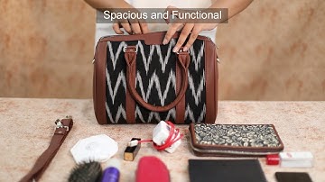 Ikat Wave Handbag | Zouk Bag