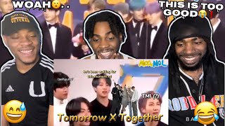 BTS being supportive bros to TXT &amp; vice versa (txt&#39;s relationship w hybe bg pt.1) REACTION!!!