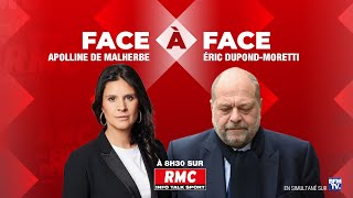 ???? EN DIRECT - Eric Dupond-Moretti invité du Face à Face de RMC et BFMTV