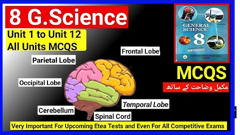 General Science Class 8th MCQs|KPK Text Book General Science MCQs Class 8th All Units @ETEA4UOfficial