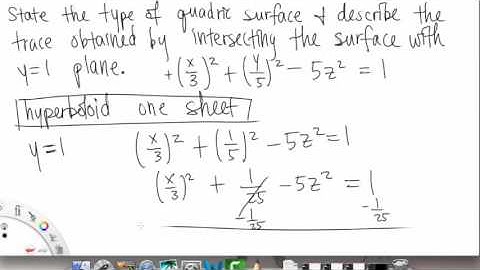 Survey of Quadratic Surfaces | Example 2 | Multivariable Calculus for Sci & Eng | Griti