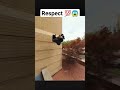Respect parkour 💯😱 #shorts #respect