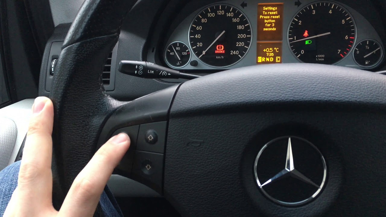 How To Delete Run Flat Indicator Mercedes - Benz W245 - Youtube