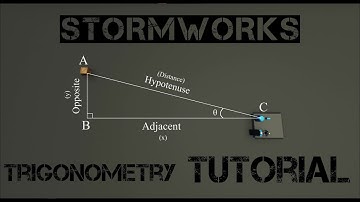 Stormworks Trigonometry Tutorial | Radar to GPS | GPS turret | Autopilot
