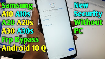 Samsung A10/A10S/A20/A20S/A30/A30S Frp Bypass Android 10 Q | Google Account Unlock | New Security