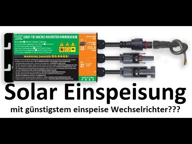 DEWIN Solar Grid Tie Inverter,Photovoltaik-Stromversorgungssystem- Wechselrichter,reiner Sinuswellen-Mikro-Wechselrichter mit  WiFi-APP-Überwachung,AC-Ausgangsleitung und Installationszubehör (350 W)