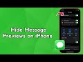 Hide Message Previews on iPhone (Step-by-Step)