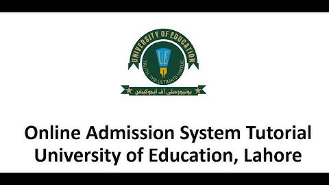 UE Admission Fall 2022. Video Tutorial to Apply Online at University of Education.