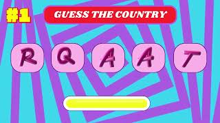 "Guess the Country by Jumbled Letters! 🧩🌍 | Ultimate Geography Quiz" screenshot 3
