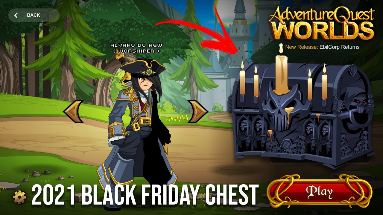 =AQW= Novidades 2021 Black Friday Chest + Character Screen! YouTube