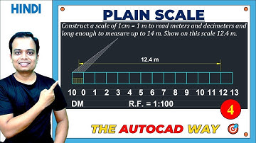 Eenvoudige schaal || Probleem 4 || Hoe te tekenen in AutoCAD