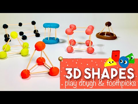 3-D SHAPES with PLAY DOUGH and TOOTHPICKS l Fine & Visual Motor Sensory Skills l OT Teletherapy