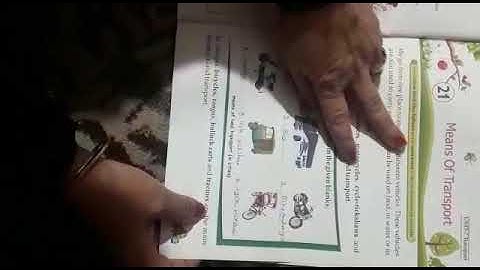 Class 1: EVS Chapter 21 - Means of Transport (Book Exercise)