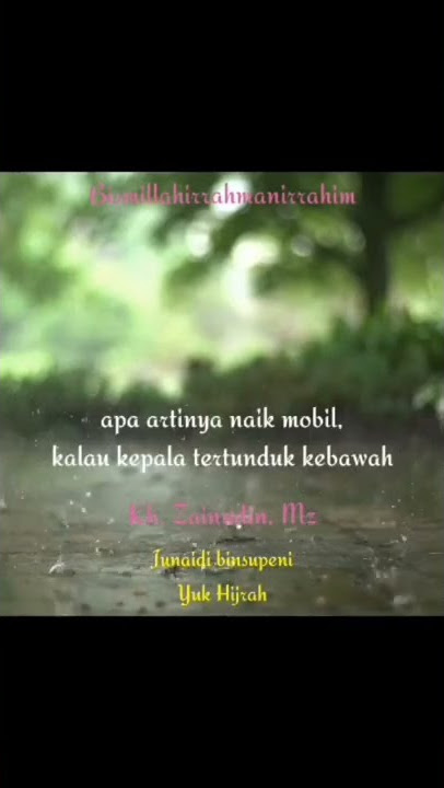 jika laki laki kehilangan harga diri | zainuddin MZ