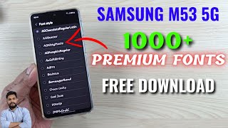 Samsung M53 5G : Download 1000+ Premium Fonts screenshot 5