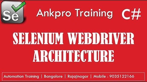 Selenium with C# 3 - Selenium webdriver architecture | What is IWebDriver? What is Remote WebDriver?